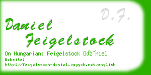 daniel feigelstock business card